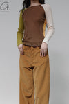 BASERANGE Corduroy Navarro Pants Made in Portugal TRNA-CO-WI22 Bossa Brown